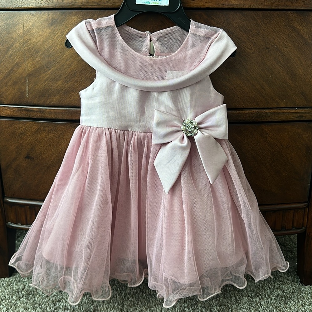 2 piece set Off shoulder mikado/tulle rare editions formal dress+ underwear